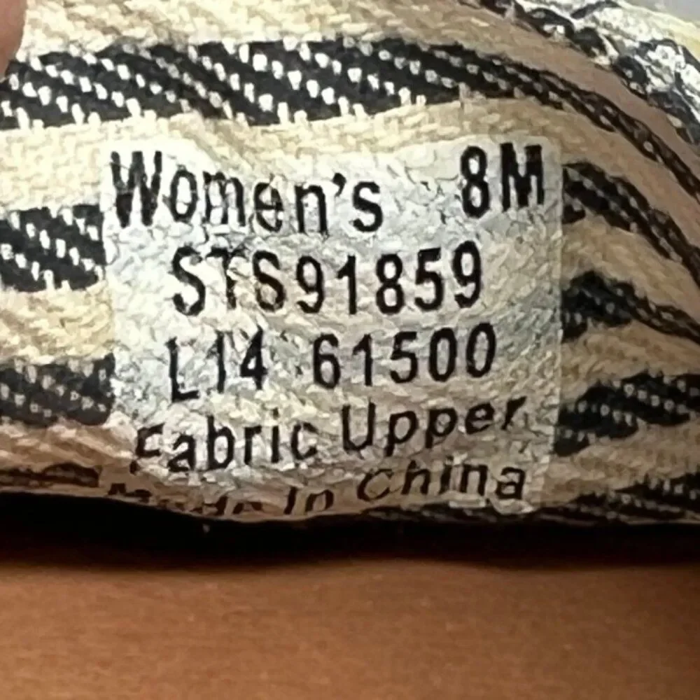 Sperry‎ Women's Size 8 Floral Print Espadrille Slip On Shoes